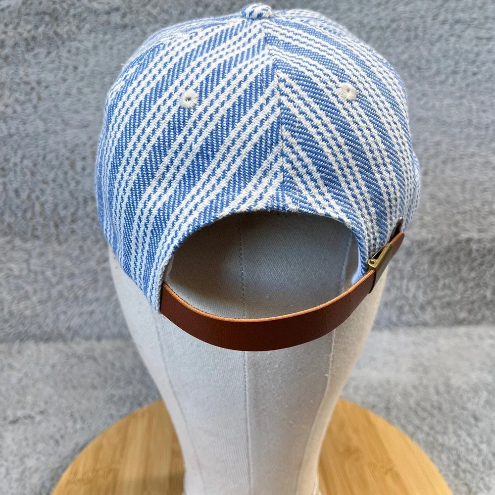 No Boundaries Blue White Striped Wakeboarder Embroidered Baseball Cap One Size